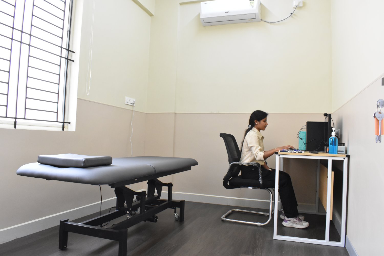 Physiotherapy session